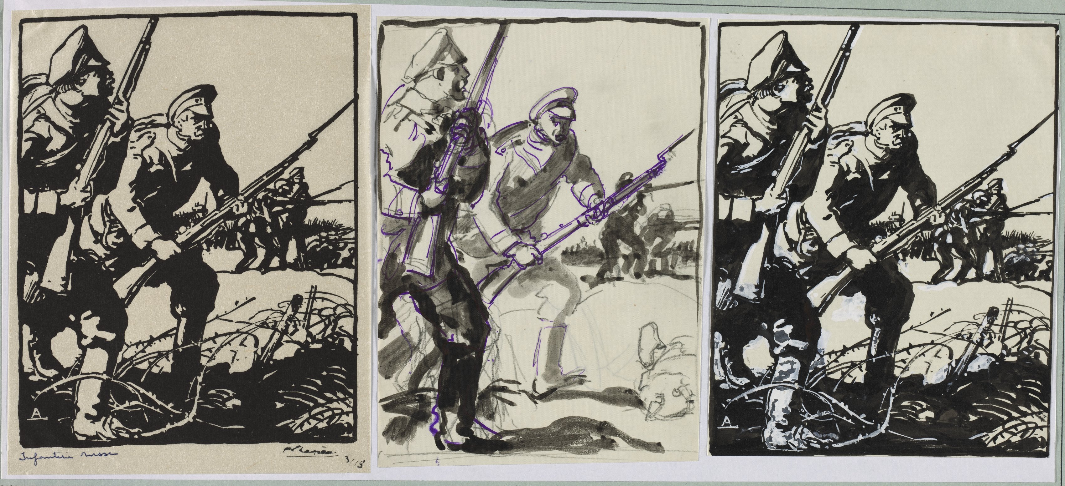 Auguste Louis Lepère, Infanterie russe