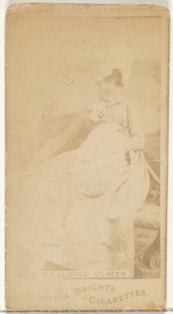 Allen & Ginter, Geraldine Ulmer, from the Actors and Actresses series (N45, Type 1) for Virginia Brights Cigarettes