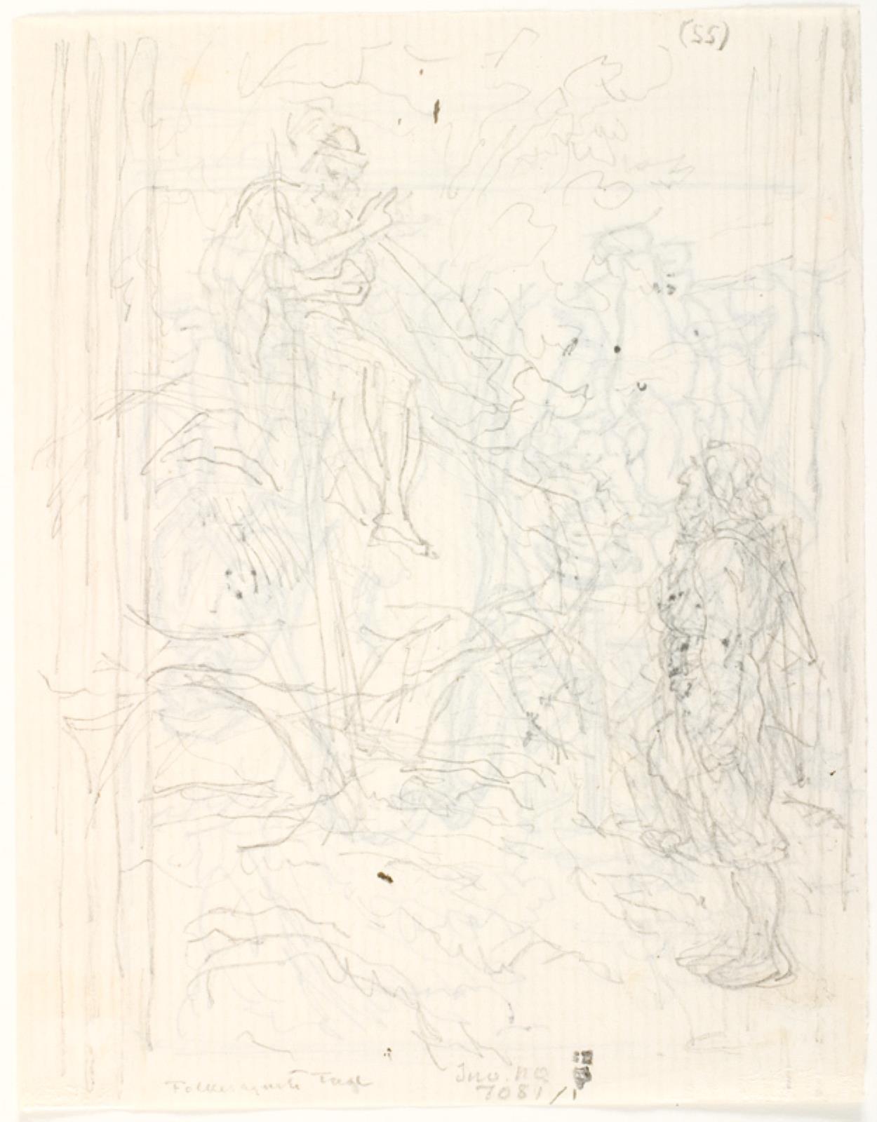 Lorenz Frølich, Illustrationsudkast til H.C. Andersen, Folkesagnets Fugl