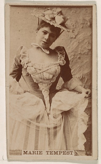 Kinney Brothers Tobacco Company, Marie Tempest, from the Actresses series (N245) issued by Kinney Brothers to promote Sweet Caporal Cigarettes