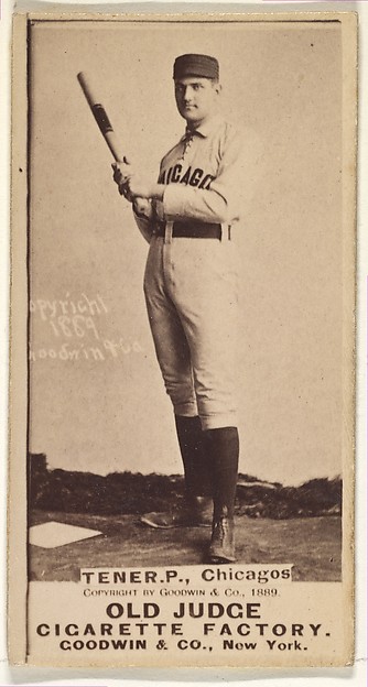 Goodwin & Company, Tener, Pitcher, Chicago, from the Old Judge series (N172) for Old Judge Cigarettes