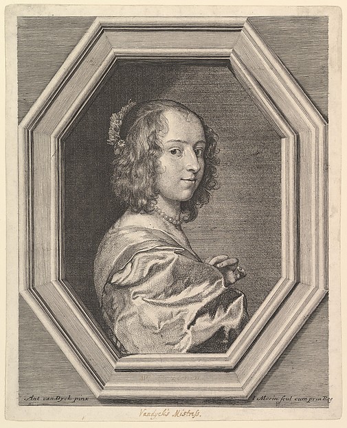 Jean Morin, Marguerite Lemon, maitresse d'Antoine van Dyck