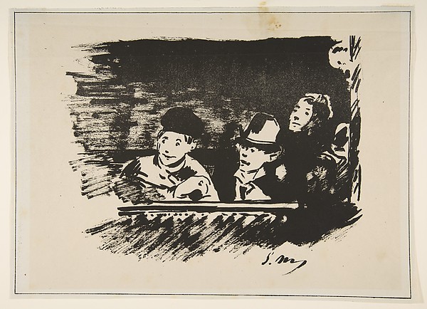Edouard Manet, In the Upper Gallery (Au Paradis)