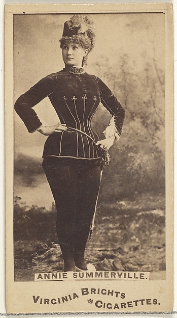 Allen & Ginter, Annie Summerville, from the Actors and Actresses series (N45, Type 1) for Virginia Brights Cigarettes