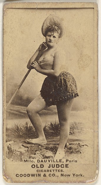 Goodwin & Company, Mlle. Dauville, Paris, from the Actors and Actresses series (N171) for Old Judge Cigarettes
