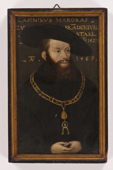 Unknown artist, Miniaturporträt des Erbprinzen Kasimir von Brandenburg-Kulmbach