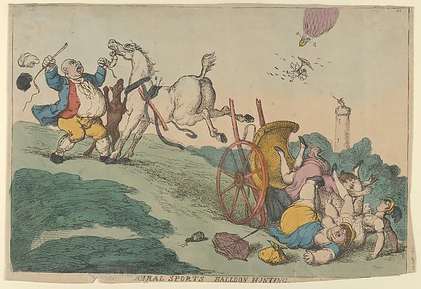 Thomas Rowlandson, Rural Sports: Balloon Hunting