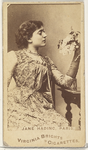 Allen & Ginter, Jane Hading, Paris, from the Actors and Actresses series (N45, Type 1) for Virginia Brights Cigarettes