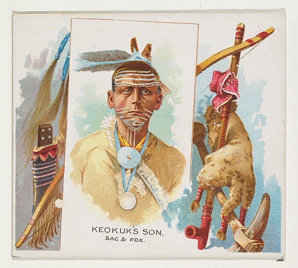 Allen & Ginter, Keokuk's Son, Sac & Fox, from the American Indian Chiefs series (N36) for Allen & Ginter Cigarettes