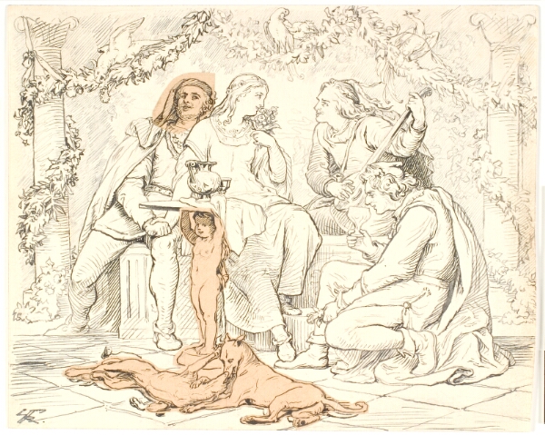 Lorenz Frølich, Kjærlighedshoffet i Narbonne