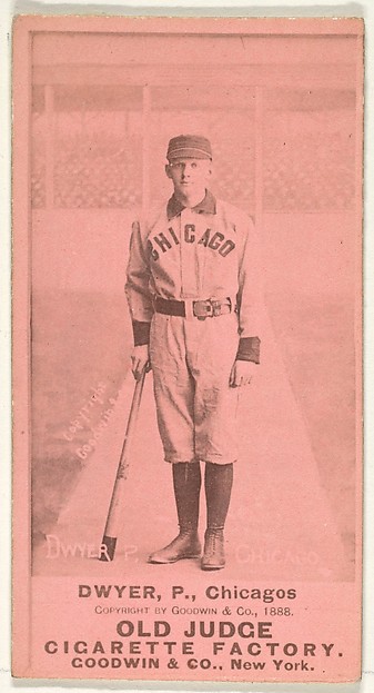 Goodwin & Company, Dwyer, Pitcher, Chicago, from the Old Judge series (N172) for Old Judge Cigarettes