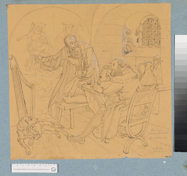 Unknown artist, Kurfürst Johann Friedrich und Lukas Cranach