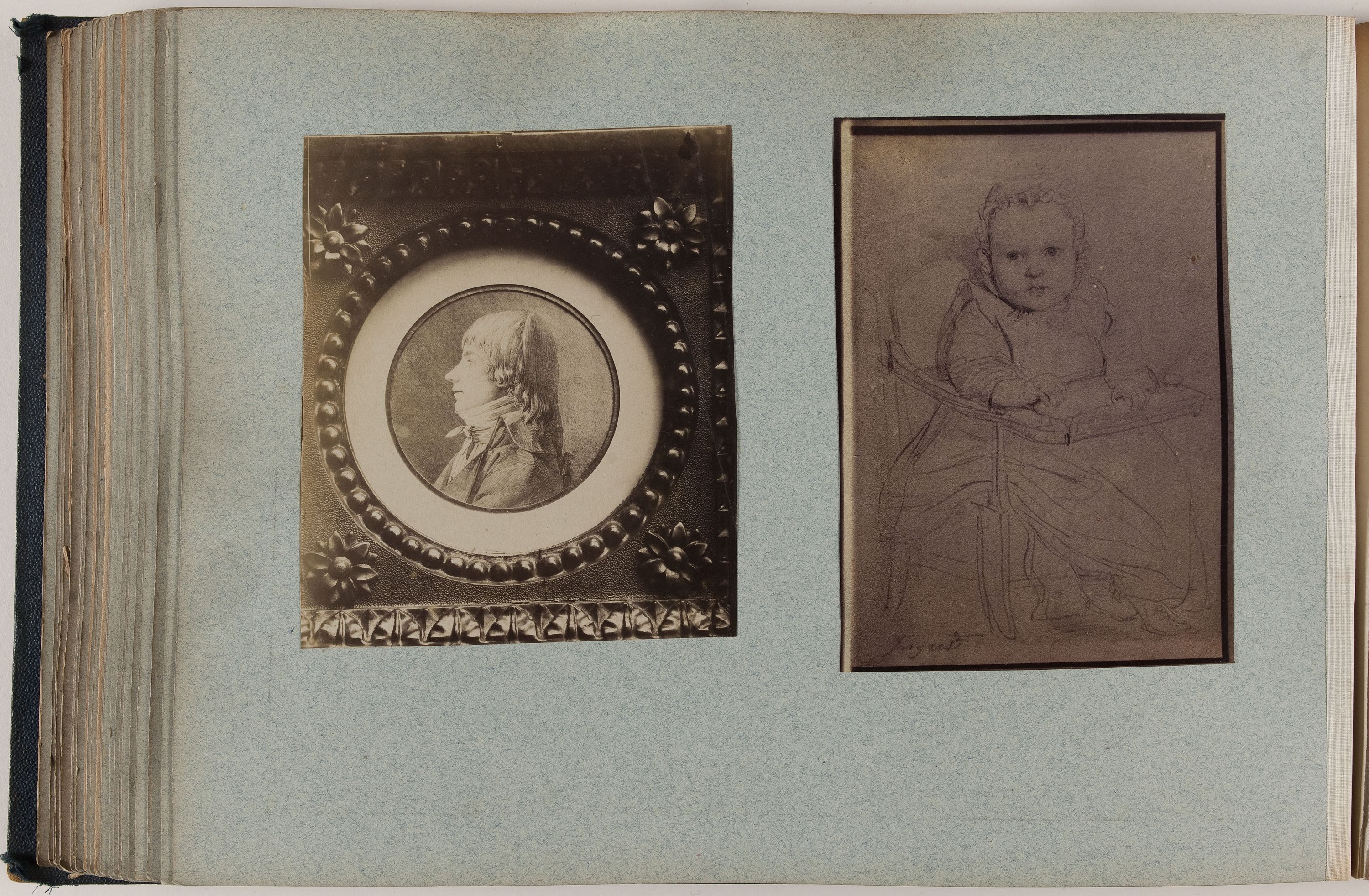 Anonyme, Reproduction de l'esquisse Portrait d'enfant de Jean-Auguste-Dominique Ingres