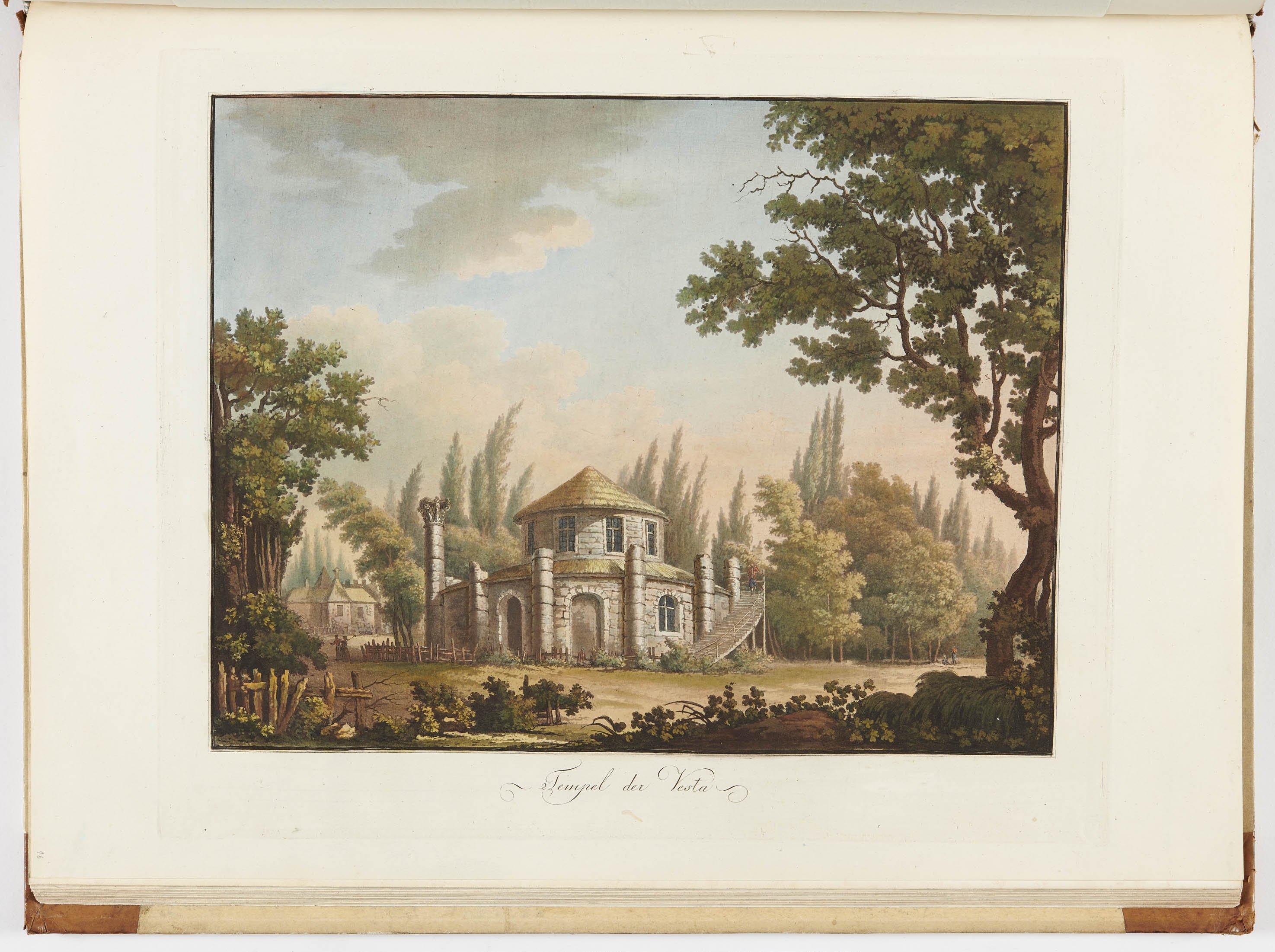 Johann Friedrich Frauenholz, "Tempel der Vesta" in Hohenheim