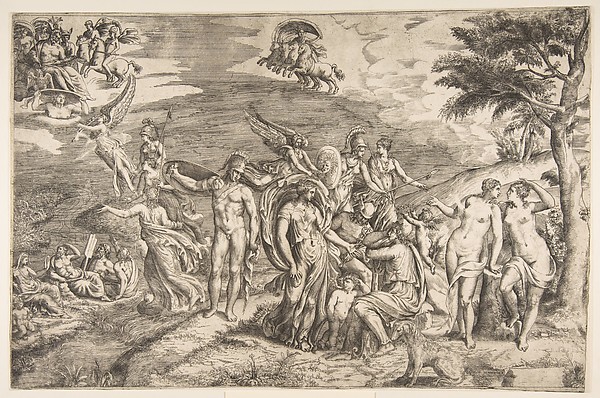 Giulio Bonasone, The Judgment of Paris