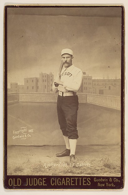 Goodwin & Company, Hardy Richardson, Left Field, Detroit, from the series Old Judge Cigarettes