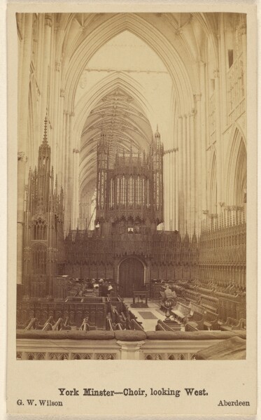 George Washington Wilson, York Minster - Choir, looking West.