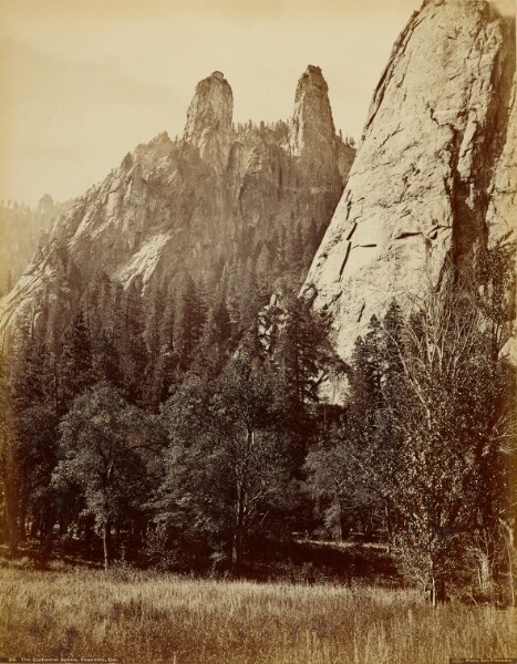 Carleton Watkins, The Cathedral Spires, Yosemite, Cal.