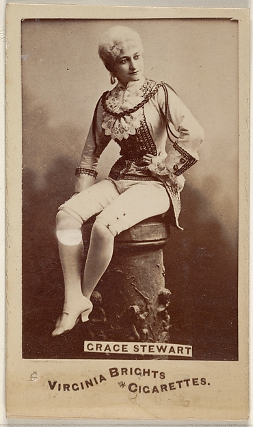Allen & Ginter, Grace Stewart, from the Actors and Actresses series (N45, Type 6) for Virginia Brights Cigarettes