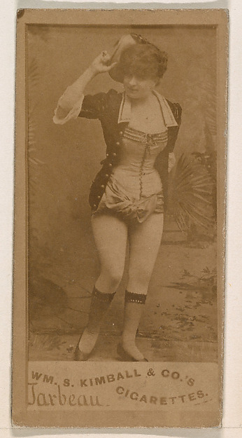 William S. Kimball & Company, Miss Jarbeau, from the Actresses series (N203) issued by Wm. S. Kimball & Co.