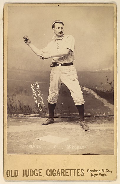 Goodwin & Company, Clark, Catcher, Brooklyn, from the series Old Judge Cigarettes
