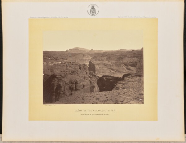 Timothy H. O'Sullivan, Cañon of the Colorado River, near Mouth of San Juan River, Arizona