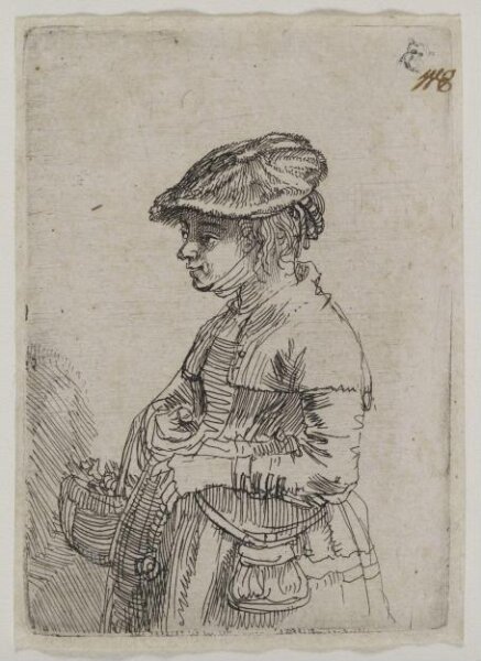 Rembrandt van Rijn, Girl with a basket