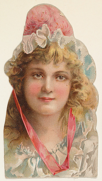 W. Duke, Sons & Co., Actress wearing hat with pink feathers and ribbon, from Stars of the Stage, Fourth Series (N132) issued by Duke Sons & Co. to promote Honest Long Cut Tobacco