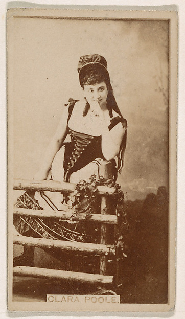 Kinney Brothers Tobacco Company, Clara Poole, from the Actresses series (N245) issued by Kinney Brothers to promote Sweet Caporal Cigarettes