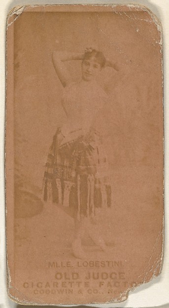 Goodwin & Company, Mlle. Lobestini, from the Actors and Actresses series (N171) for Old Judge Cigarettes