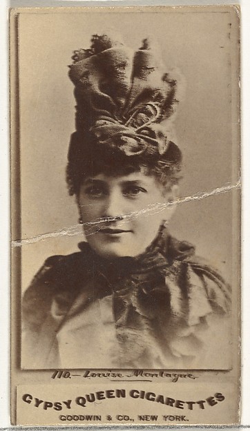 Goodwin & Company, Louise Montague, from the Actors and Actresses series (N171) for Gypsy Queen Cigarettes