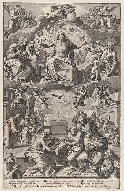Cornelis Cort, The Dispute of the Church Fathers over the Holy Sacrament