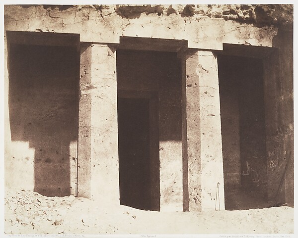 Félix Teynard, Béni Haçan, Architecture Hypogéenne, Tombeau d'Amoneï