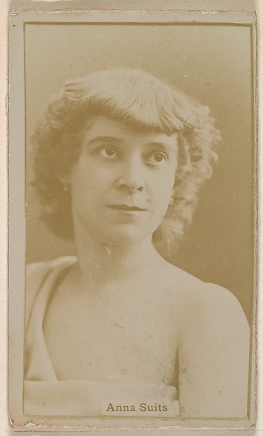 Kinney Brothers Tobacco Company, Anna Suits, from the Actresses series (N245) issued by Kinney Brothers to promote Sweet Caporal Cigarettes