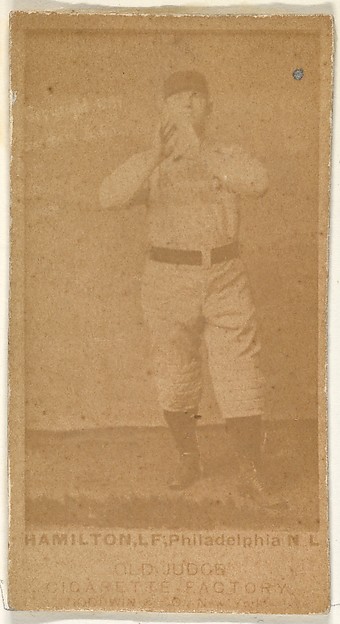 Goodwin & Company, Hamilton, Left Field, Philadelphia, from the Old Judge series (N172) for Old Judge Cigarettes