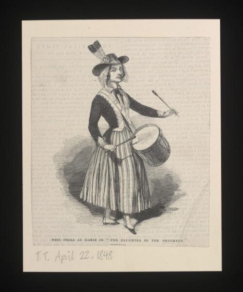 Unknown, Miss Poole as Marie in The Daughter of the Regiment