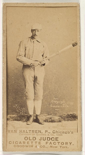 Goodwin & Company, Van Haltren, Pitcher, Chicago, from the Old Judge series (N172) for Old Judge Cigarettes