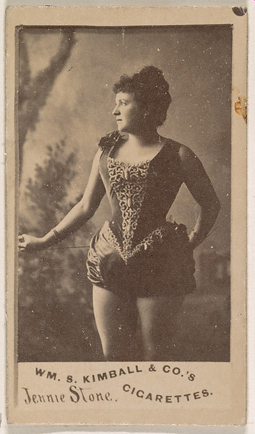 William S. Kimball & Company, Jennie Stone, from the Actresses series (N203) issued by Wm. S. Kimball & Co.