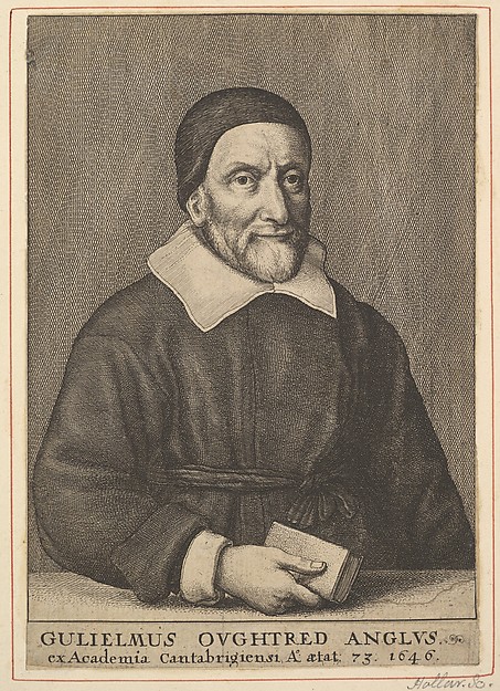 Wenceslaus Hollar, Gulielmus Oughtred Anglus (frontispiece from Oughtred's "The Key of the Mathematicks New Forged and Filed," 1647)