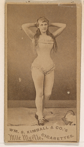 William S. Kimball & Company, Mlle. Myrtle, from the Actresses series (N203) issued by Wm. S. Kimball & Co.