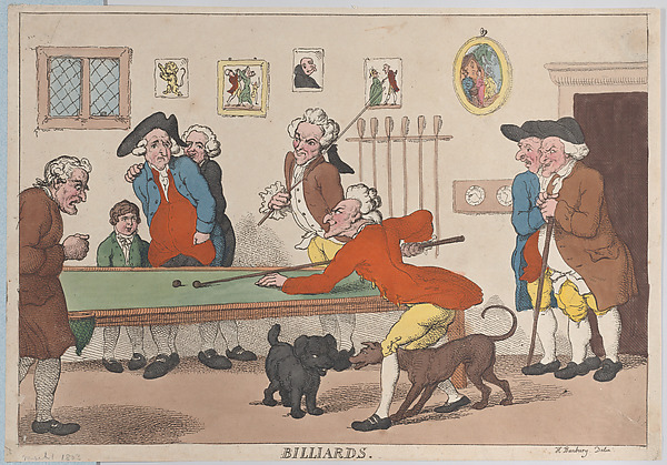 Thomas Rowlandson, Billards