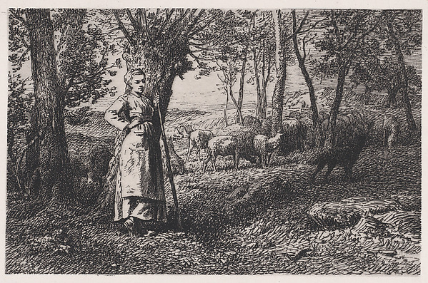 Charles Jacque, La Bergère