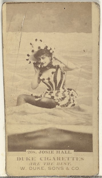 W. Duke, Sons & Co., Card Number 208, Josie Hall, from the Actors and Actresses series (N145-7) issued by Duke Sons & Co. to promote Duke Cigarettes