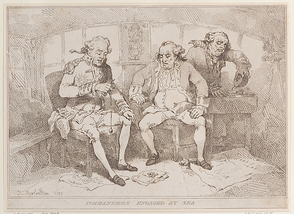 Thomas Rowlandson, Commanders Engaged at Sea