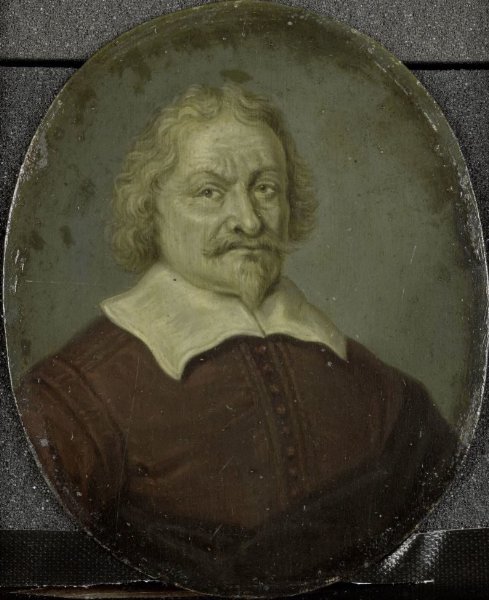Arnoud van Halen, Portrait of David or Daniel Lingelbach I, Founder of the  Nieuwe Doolhof (New Labyringh), Amsterdam