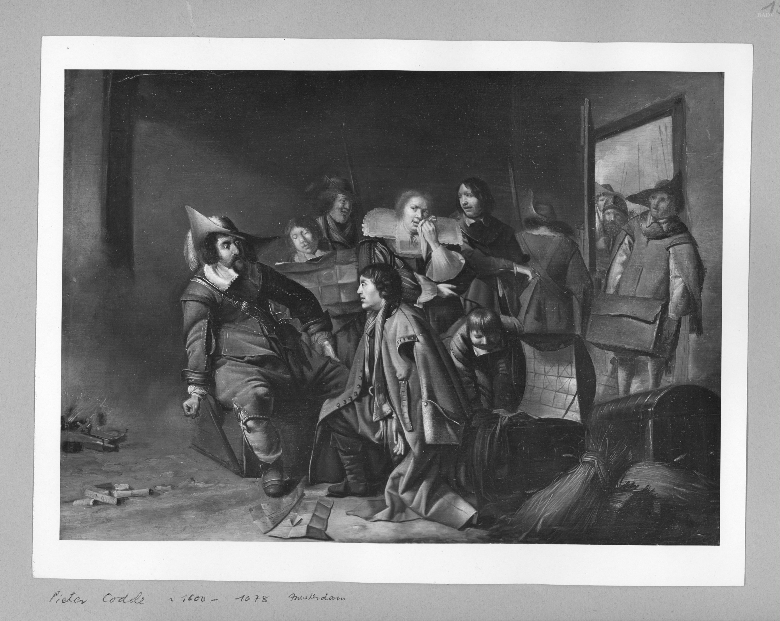 Pieter Codde, Travellers interrogated by an offiece