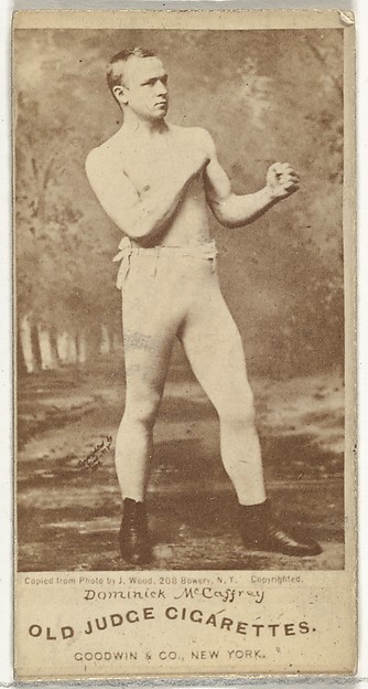 Goodwin & Company, Dominick McCaffrey, from the Celebrities and Prizefighters series (N174) for Old Judge Cigarettes