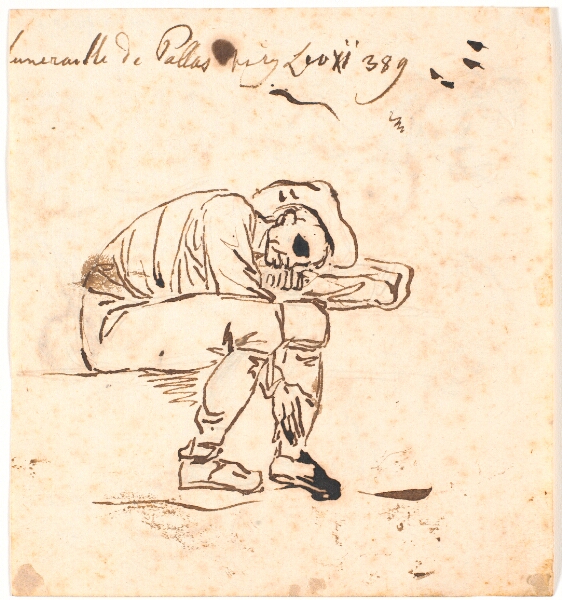 Nicolai Abildgaard, Bonde, der sidder og sover
