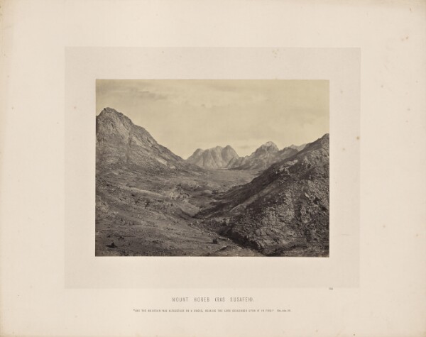 Francis Frith, Mount Horeb (Ras Susafeh)