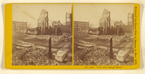 Benjamin West Kilburn, View from Sturgis Street. Ruins of the Great Fire in Boston, in Nov. 1872.